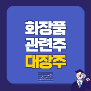 Read more about the article 국내 화장품 관련주 대장주