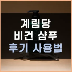 Read more about the article 계림당 비건 샴푸 후기 사용법 가격