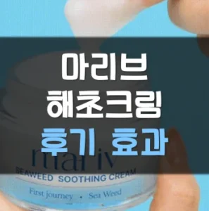 Read more about the article 마리브 해초크림 후기 효과