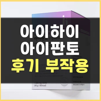아이판토-내돈내산-후기