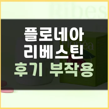 Read more about the article 플로네아 리베스틴 후기 부작용 효과