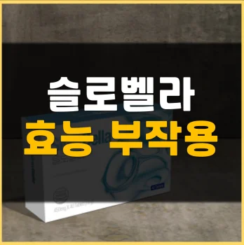 Read more about the article 슬로벨라 효능 부작용 가격 정리