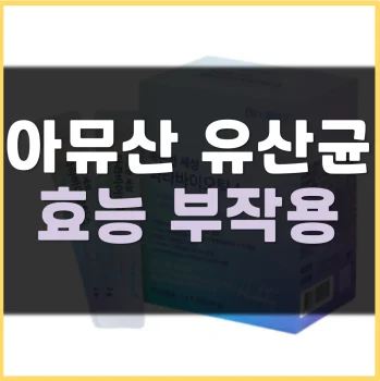 아뮤산-유산균-후기