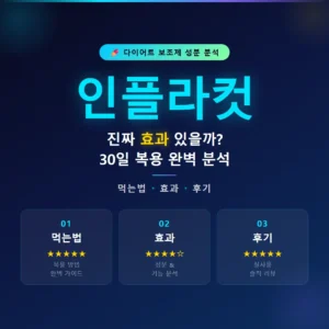 Read more about the article 인플라컷 먹는법·효과·후기 총정리