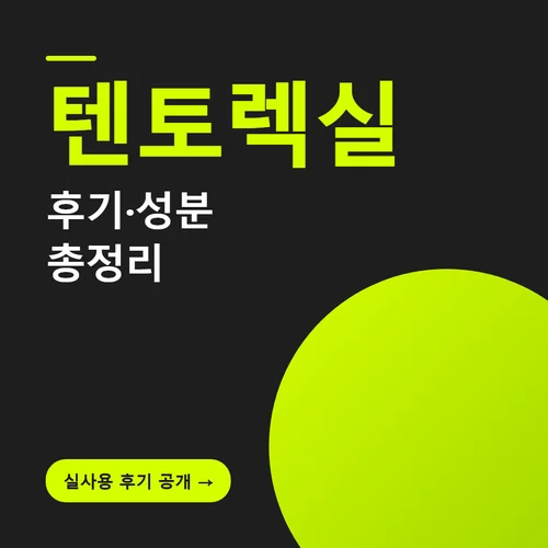 Read more about the article 텐토렉실 후기와 성분, 가격까지 한 번에 정리
