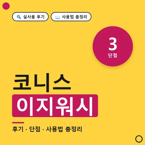 코니스 이지워시-후기