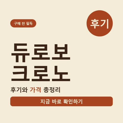 듀로보 크로노-후기