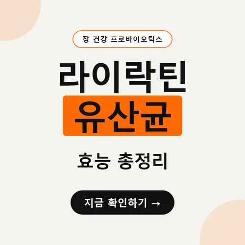 라이락틴 유산균-효능