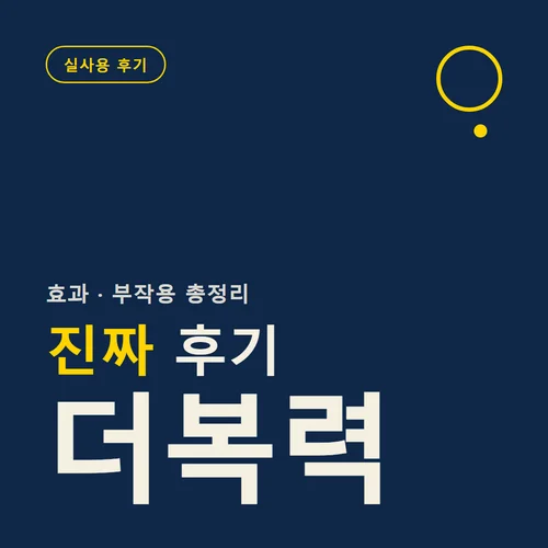 더복력-후기