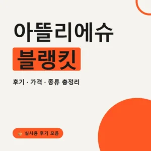 Read more about the article 아뜰리에슈 블랭킷 후기, 디자인·가격 비교 총정리