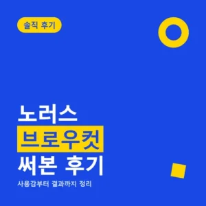 Read more about the article 노러스 브로우컷 후기, 가격부터 칼날 교체까지 한번에 정리
