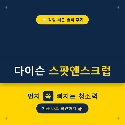 다이슨 스팟앤스크럽-후기