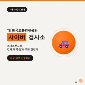 Read more about the article TS 한국교통안전공단 사이버 검사소 조회·재검사 방법과 비용 정리