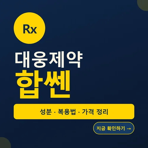 Read more about the article 대웅제약 합쎈 성분·복용법·가격 완전정리, 할인 받는 법과 후기 비교