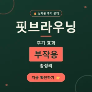 Read more about the article 핏브라우닝 후기로 짚어보는 효과·부작용·단점 솔직 정리