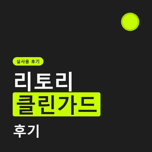 리토리 클린가드-후기